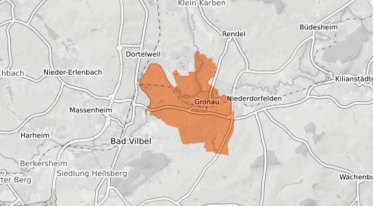 Mietspiegelkarte Bad Vilbel Gronau